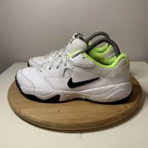 NIKE Court Lite 2 Volt Mens Shoes Size 6.5 White Green AR8836-107 Sneakers