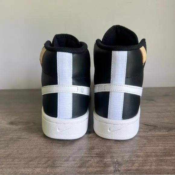Nike Court Royale 2 Mid Black White Women's Shoe Size 10 #538