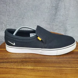 Nike Court Royale AC Shoes Men's 12 Black Canvas Low Top Athletic Sneakers