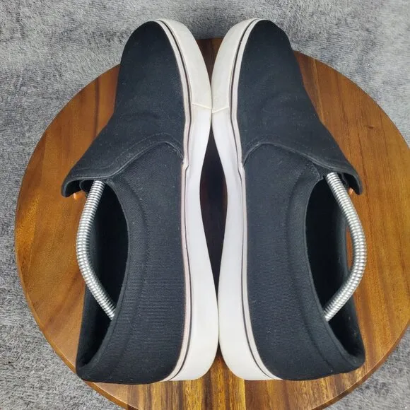 Nike Court Royale AC Shoes Men's 12 Black Canvas Low Top Athletic Sneakers