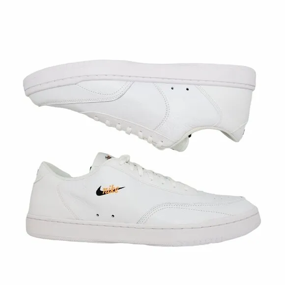 🤩Nike Court Vintage Premium Leather Sz 11.5 Mens Casual Shoes White CT1726-100