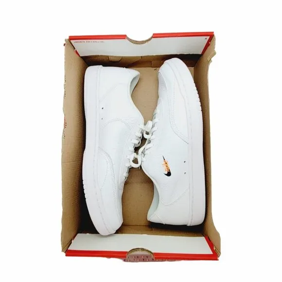 🤩Nike Court Vintage Premium Leather Sz 11.5 Mens Casual Shoes White CT1726-100