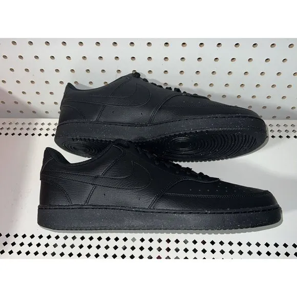 Nike Court Vision Lo NN Mens Athletic Shoes Sneakers Size 12 Triple Black