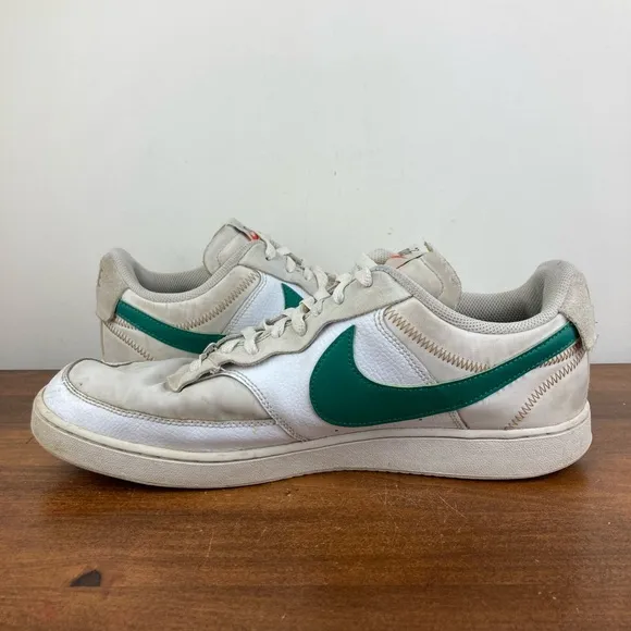 Nike Court Vision Lo Premium FIRST USE WHITE GREEN NOISE DJ2001-100 Men’s 13.