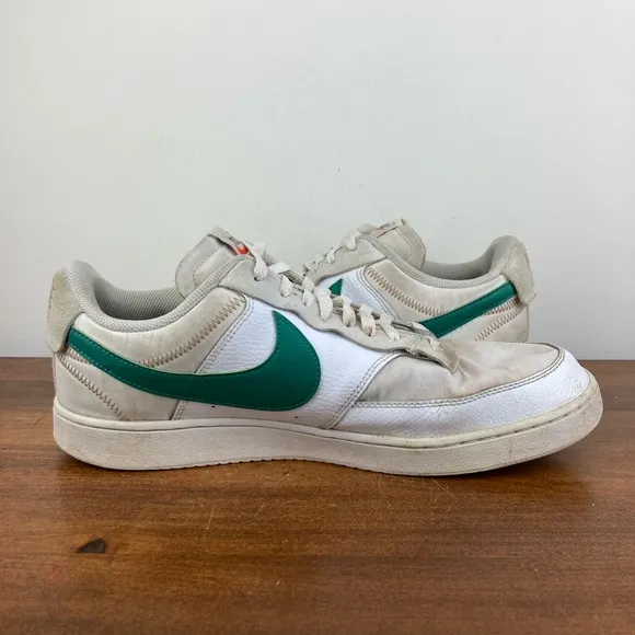 Nike Court Vision Lo Premium FIRST USE WHITE GREEN NOISE DJ2001-100 Men’s 13.