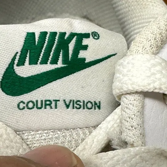 Nike Court Vision Low Next Nature OG Size 11.5 Shoes White Green