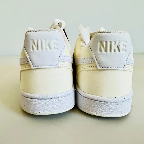 NIKE COURT VISION LOW NEXT NATURE SNEAKERS PALE IVORY