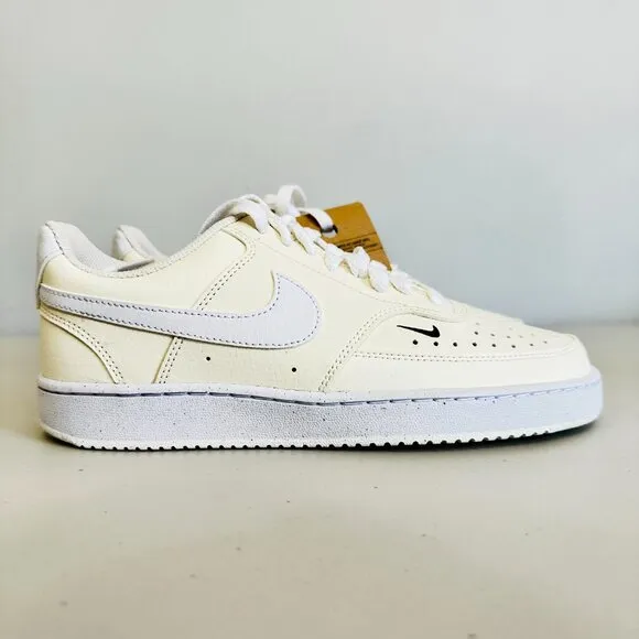 NIKE COURT VISION LOW NEXT NATURE SNEAKERS PALE IVORY