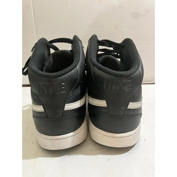 Nike Court Vision Mid Men's Size 13 Black White sneakers shoes