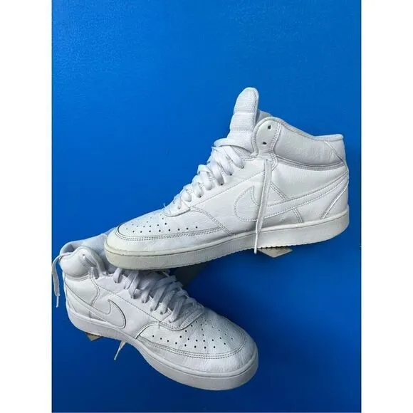 Nike Court Vision Mid Men’s Size 12  White Athletic Shoes Sneakers CD5466-100