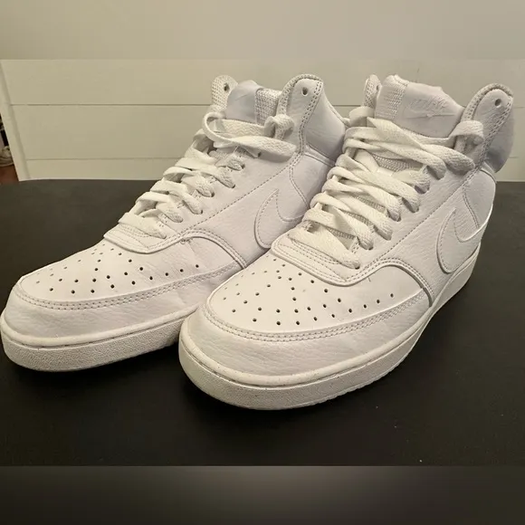Nike Court Vision Mid Next Nature - White/White/White (9M)