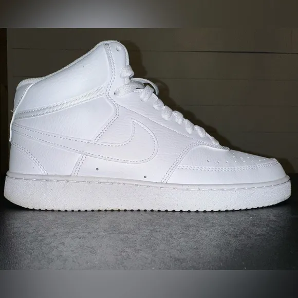 Nike Court Vision Mid Next Nature - White/White/White (9M)