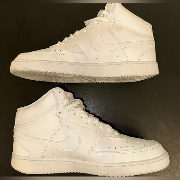 Nike Court Vision Mid Next Nature - White/White/White (9M)