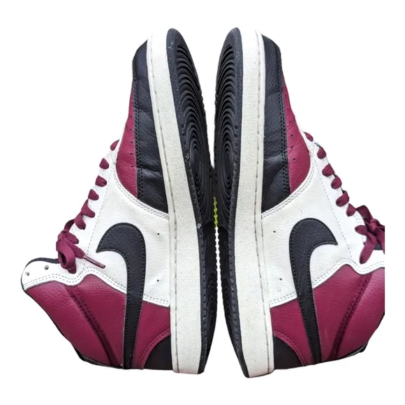 NIKE COURT VISION MID NN DN3577 600 MEN'S SZ 8 DARK BEETROOT BLACK SAIL