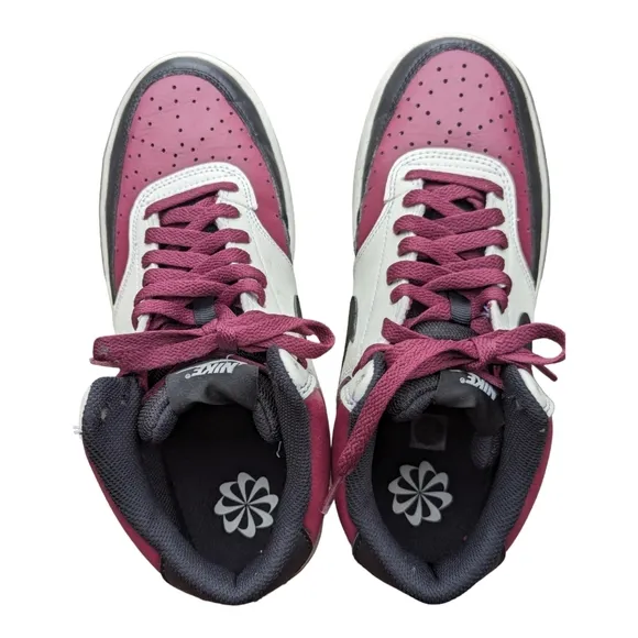 NIKE COURT VISION MID NN DN3577 600 MEN'S SZ 8 DARK BEETROOT BLACK SAIL