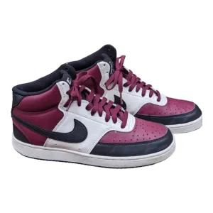 NIKE COURT VISION MID NN DN3577 600 MEN'S SZ 8 DARK BEETROOT BLACK SAIL