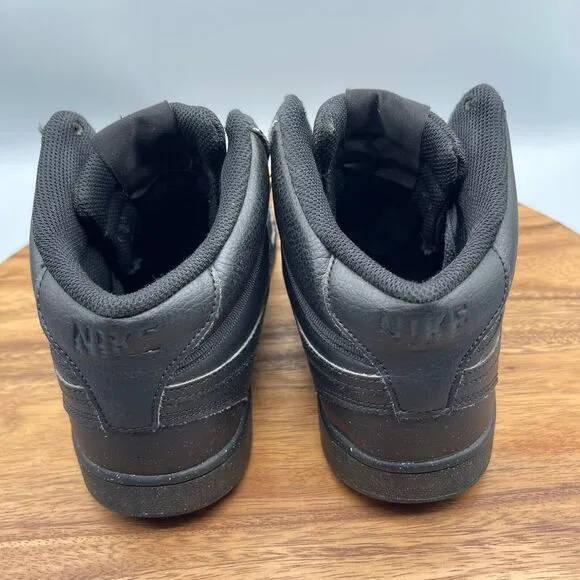 Nike Court Vision Mid NN Mens Size 10 Basketball Sneaker Triple Black DN3577-003