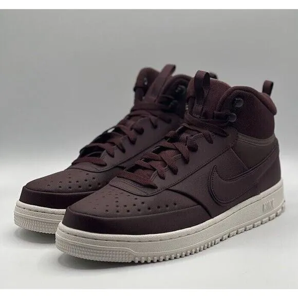 NIKE Court Vision Mid WNTR Burgundy Crush NIB