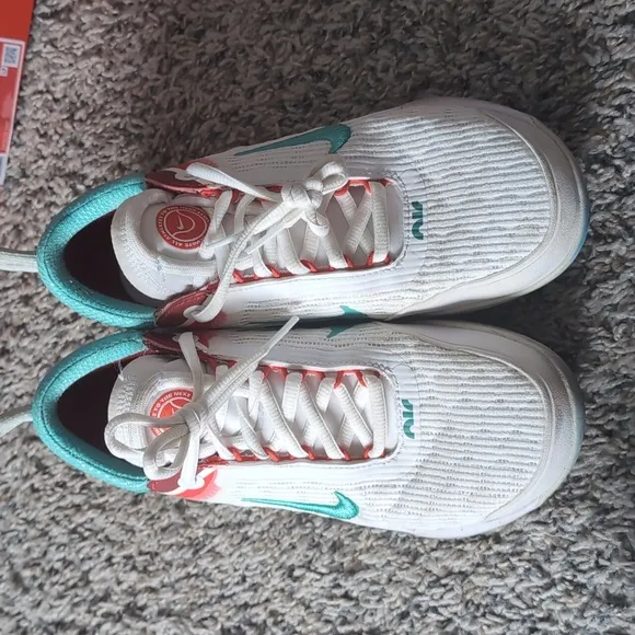 Nike Court Zoom NXT White Habanero Red Washed Teal
