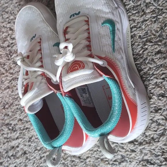 Nike Court Zoom NXT White Habanero Red Washed Teal