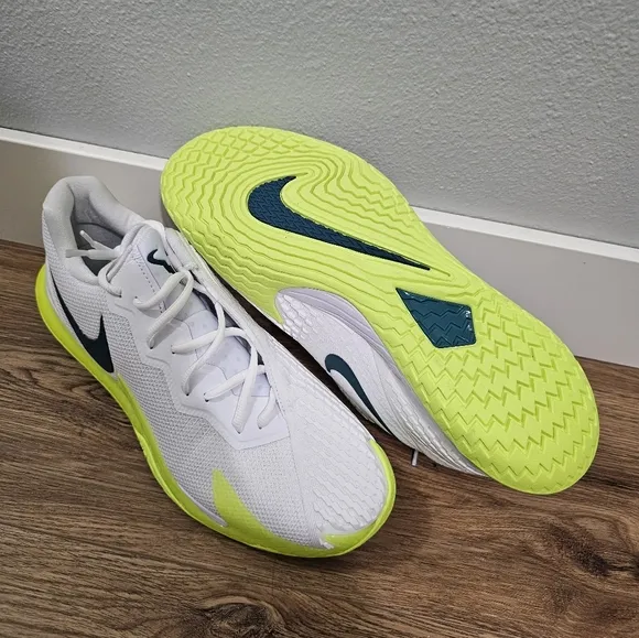 Nike Court Zoom Vapor Cage 4 Rafa White Volt DD1579-107 Mens Size 12 Shoes