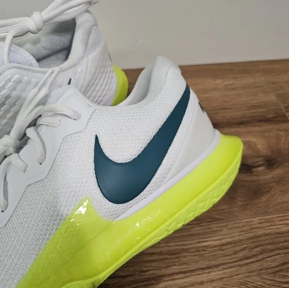 Nike Court Zoom Vapor Cage 4 Rafa White Volt DD1579-107 Mens Size 12 Shoes