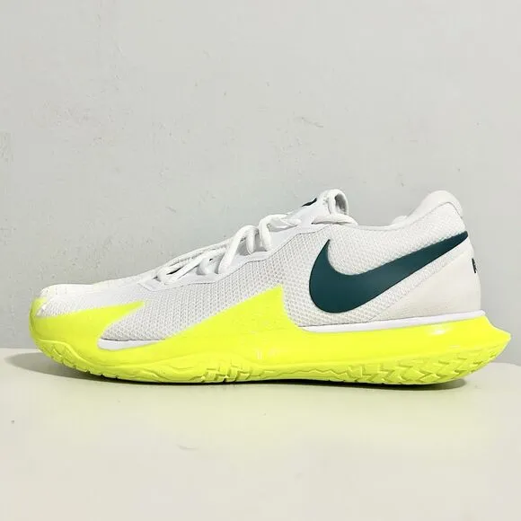 Nike Court Zoom Vapor Cage 4 Rafa “White Volt Teal” Men’s Size 11 Tennis Shoes