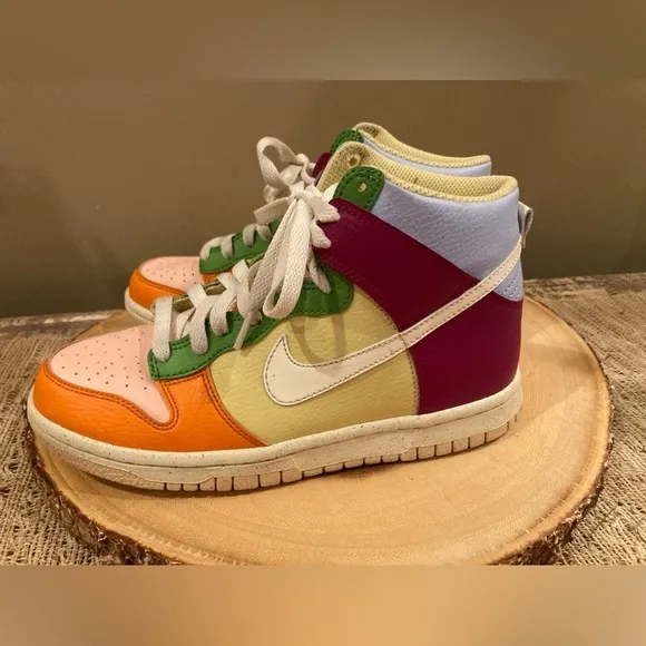 Nike Dunk High NN - Dynamic Berry &amp; Coconut Milk - DZ5638-500 Size-4.5Y