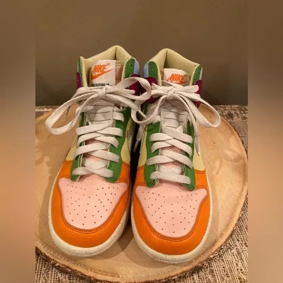 Nike Dunk High NN - Dynamic Berry &amp; Coconut Milk - DZ5638-500 Size-4.5Y