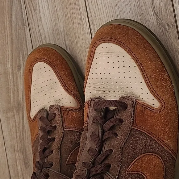 NIKE Dunk Low NL DESERT CLAY Brown Leather Sz‎ 12 Shoes Sneakers 311297-121 RARE