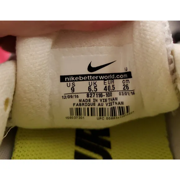Nike Free Distance Womens Size 9 Hyper Jade White Running Shoes 827116 100