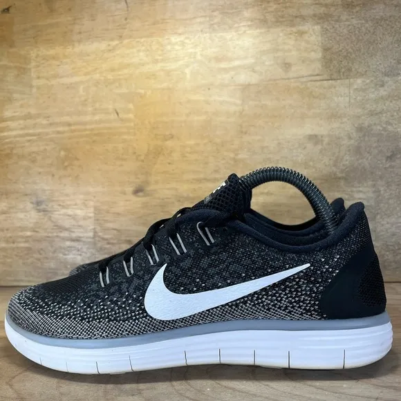Nike Free RN Distance Womens Size 10 Running Shoes Sneakers Black 827116-010