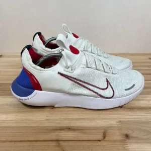 Nike Free RN Next Nature Road running shoes Mens 12 White Sea Glass Blue Red