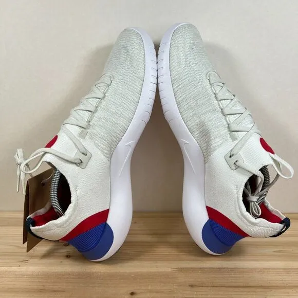 Nike Free RN Next Nature Road running shoes Mens 12 White Sea Glass Blue Red