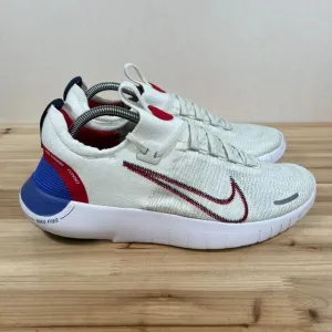 Nike Free RN Next Nature Road running shoes Mens 9.5 White Sea Glass Blue Red