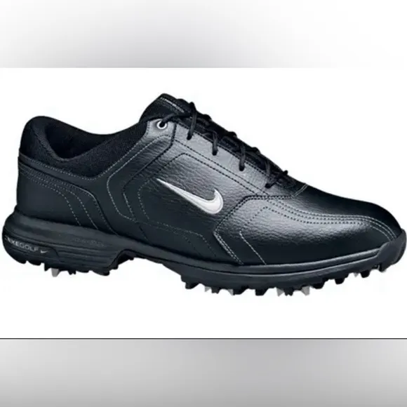 Nike Heritage Men's Black Golf Shoes size 10 NEW IN BOX
