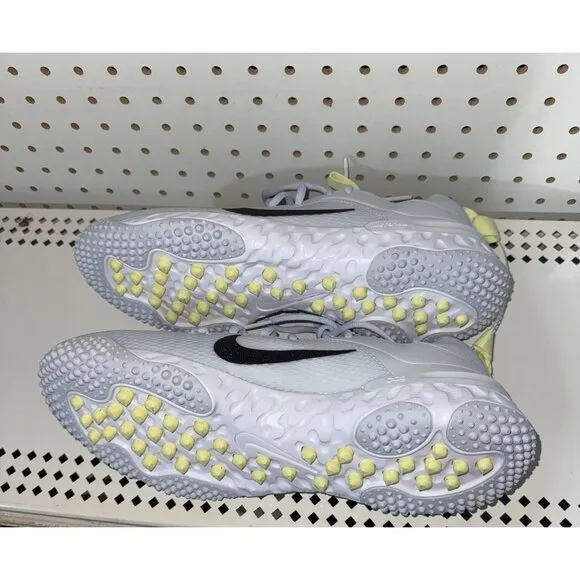Nike Huarache 9 Elite TF Lax SE Mens Lacrosse Turf Shoes Size 10 Gray FV6148-001