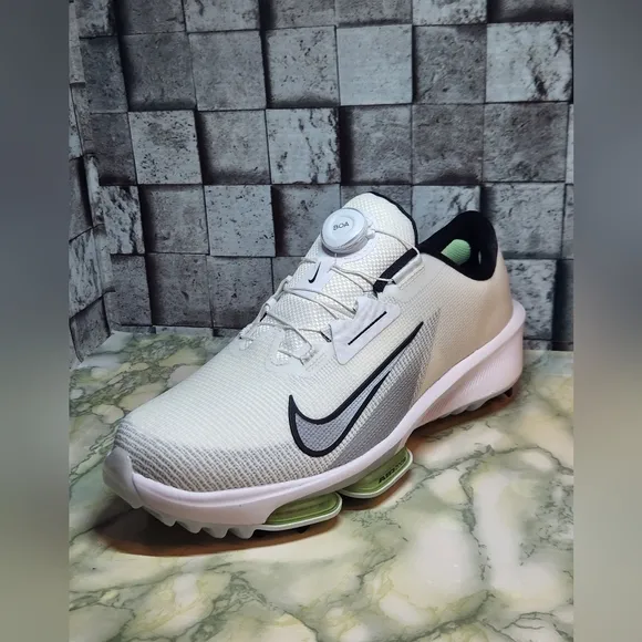 Nike Infinity Tour BOA 2 Golf W White Pure Platinum Green Size 11.5 .