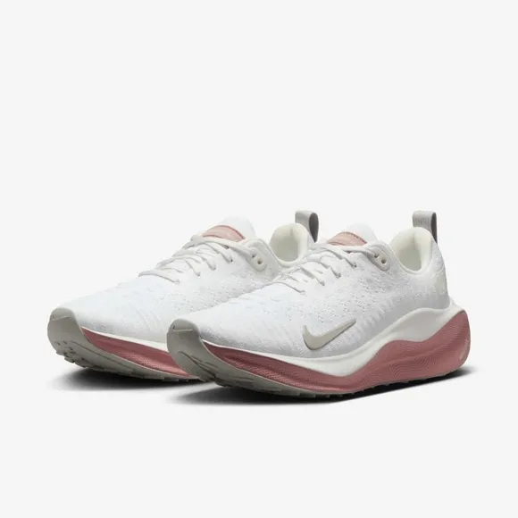 Nike InfinityRN 4 Women's Road Running Shoes, White Red Stardust' NEW