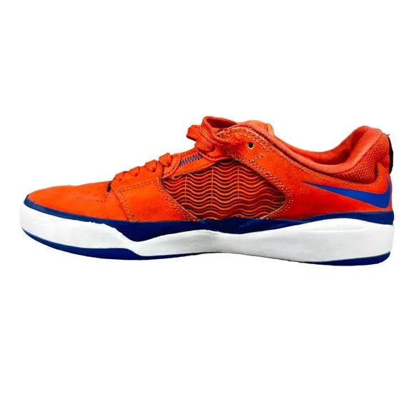 Nike Ishod Wair  Skateboarding Shoes Men's 7 Bright Orange &amp; Blue DZ5648-800