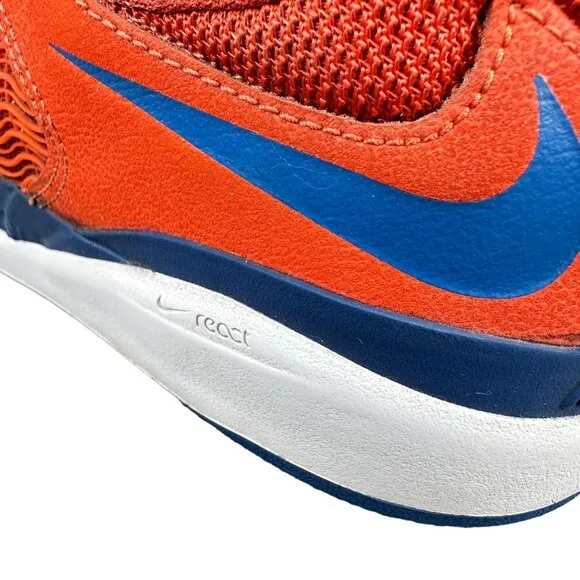 Nike Ishod Wair  Skateboarding Shoes Men's 7 Bright Orange &amp; Blue DZ5648-800