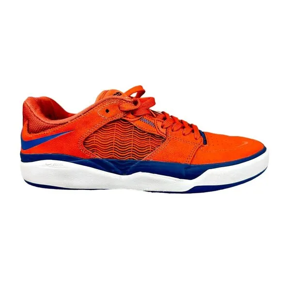 Nike Ishod Wair  Skateboarding Shoes Men's 7 Bright Orange &amp; Blue DZ5648-800