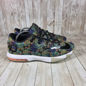 Nike KD‎ VI 6 Floral EXT QS Basketball Shoes Sneakers Multi Size 10.5