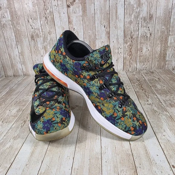 Nike KD‎ VI 6 Floral EXT QS Basketball Shoes Sneakers Multi Size 10.5