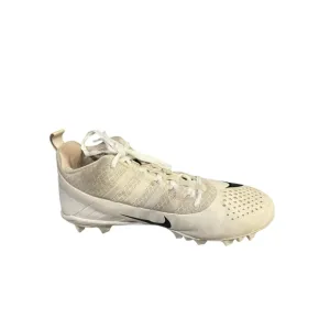 NIKE Lacrosse Alpha Huarache Size 11 White Grey Cleats Laces Shoes