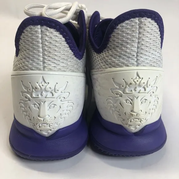 Nike LeBron Witness IV Basketball Shoes Purple Gold Mens Size 9.5