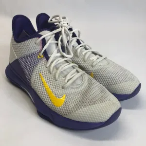 Nike LeBron Witness IV Basketball Shoes Purple Gold Mens Size 9.5