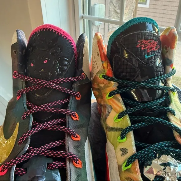 Nike Lebron XI (11) Premium What the Lebron 650884-400 Men's Size 13 USED* 2014