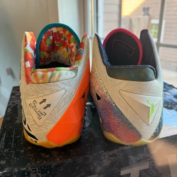 Nike Lebron XI (11) Premium What the Lebron 650884-400 Men's Size 13 USED* 2014