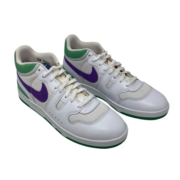 Nike Mac‎ Attack Wimbledon White Grape Purple Green Men’s Size 13 Sneakers Shoes